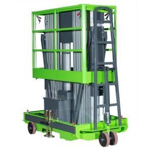 Wholesale Green Double Mast Mobile Vertical Lift Platform For 9m Platform Height from china suppliers