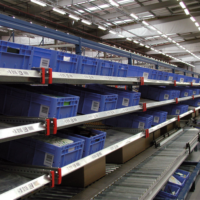 Warehouse Picking System Carton Flow Rack with Gravity Roller