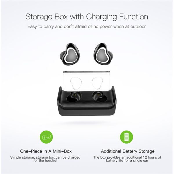 Buetooth 5.0 Earphone True Wireless Earphones Sport Headphones Noise Canceling Headphone Earbuds Handsfree Headset Pk X2t