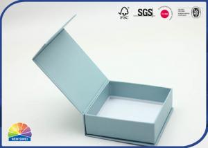 Wholesale small Blue Customized Paper Hinged Lid Gift Box Designed Matte Lamination from china suppliers