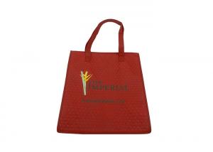 Wholesale Red Insulated Wine Tote With Zipper 32x35cm Wine Bottle Cooler Bag from china suppliers