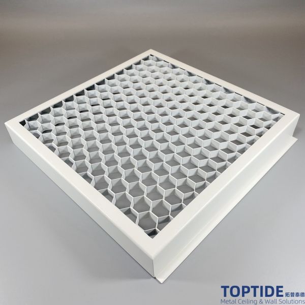 TOPTIDE Multifunctional 2mm Steel Metal Mesh Ceiling Panel Square