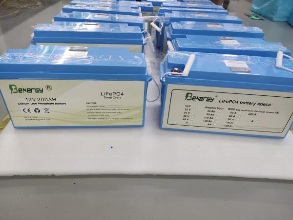 Quality Lifepo4 lithium ion solar battery Deep Cycle Rv Battery Pack 12Volt 200AH for sale