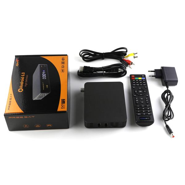 Quality Android 6.0 TV BOX DVB-T/T2/Cable Freesat GTT set top box skybox wireless supporting for sale