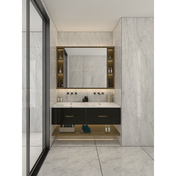 Luxury Stainless Steel Bathroom Vanity Cabinet Sleek Design & Durability Redefined
