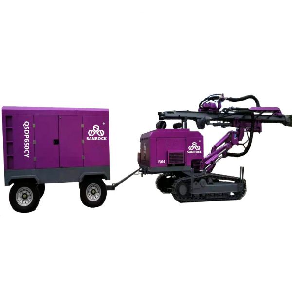 Portable Blast Hole DTH Drilling Machine Hydraulic Mining Rotary DTH Drilling Rig