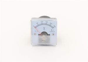 Panel Mounted Analog Volt Meters Power Imitation Red Pointer ABS Plastic Material