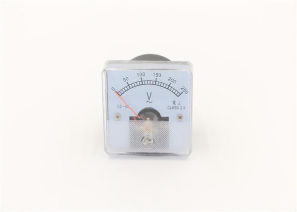Quality Panel Mounted Analog Volt Meters Power Imitation Red Pointer ABS Plastic Material for sale
