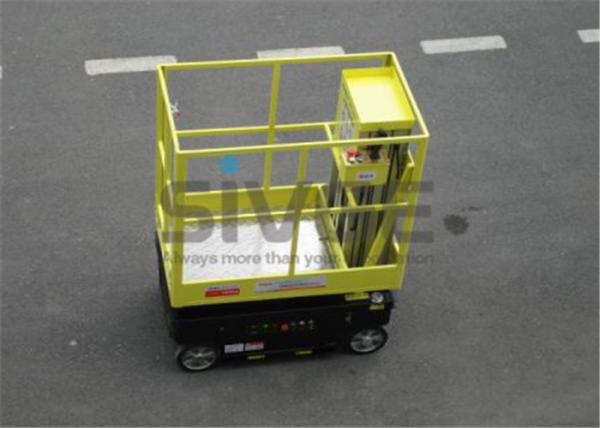 Quality Motor Driven / Self Driven Aluminum Work Platform 5m Working Height Dual Mast for sale