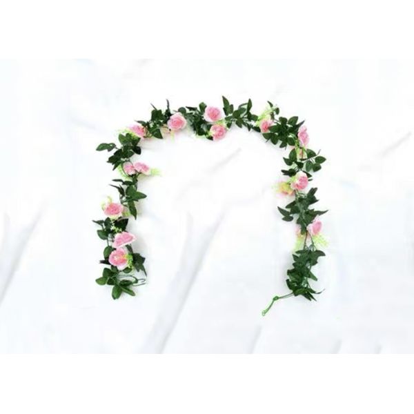 Red Light Pink Silk Cloth Simulated Rattan Branches