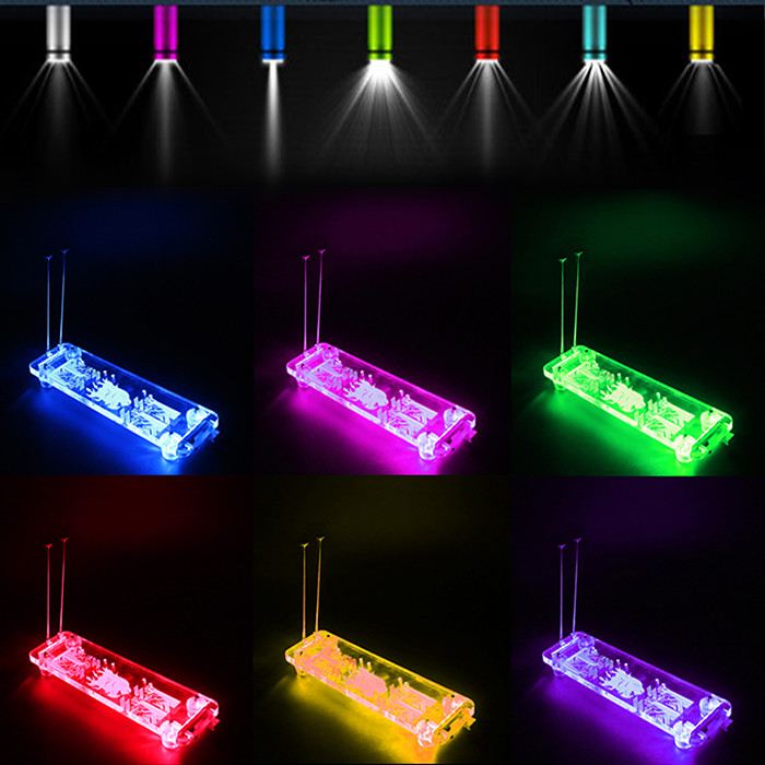 PCI- E 3.0 16X Graphics Card Vertical Kickstand With RGB LED Light And PCI-E Extension Cabl
