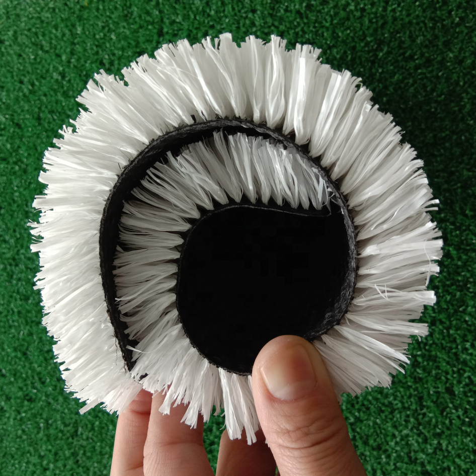 High Density PP Artificial Grass Extruder White Skiing Grass