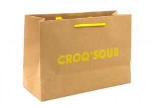 Wholesale Eco Friendly Kraft Paper Shopping Bags With Handles Customized Logo Printing from china suppliers