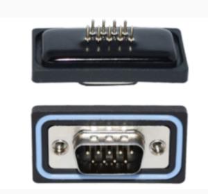 China D-Sub Connectors 9 Pins Male Panel Mount PCB Type Waterproof Connectors IP67 on sale