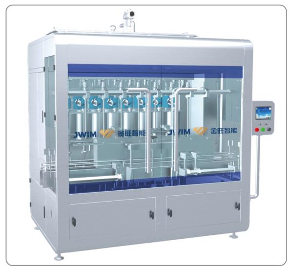 Quality 4 6 8 10 12 Head Linear Piston Liquid Filling Machine Automatic Jar Filling Machine 1-5L for sale