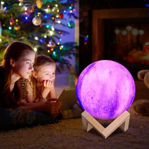 Wholesale High End 3D Moon Nightlight Lamp 16 Colors Change OEM ODM Service from china suppliers