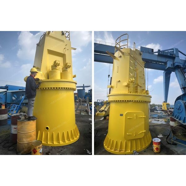 15T 20M Hydraulic Marine Crane Explosion Proof Offshore Oil Platform Crane