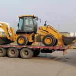 2500kg Towable Backhoe Loader Machine With 4 In 1 Bucket