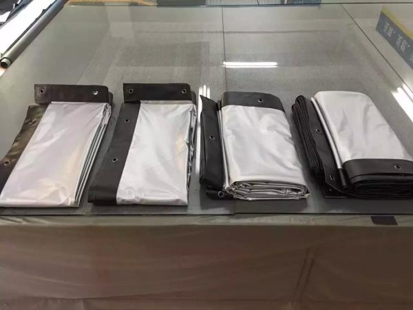 Quality White Front Projection Screen with black border , outdoor projector screen for sale