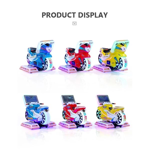 Coin Operated Kids Game Machine Kiddie Rides Racing Car Motorcycles 12 Months Warranty