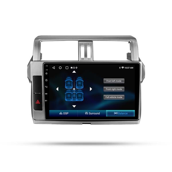 Quality Android Autoradio For TOYOTA Prado Car Multimedia DVD Player Tesla Vrtical Screen Navi GPS Stereo for sale
