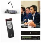 Black Wireless Interpretation System Infrared Radiator Unit Simultaneous
