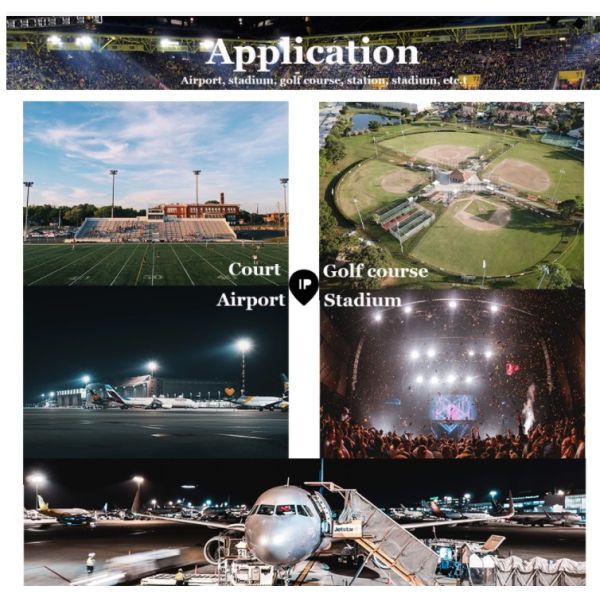 COB Outdoor LED Stadium Lights 600w 1000w 6000k LED Outside Sports Light