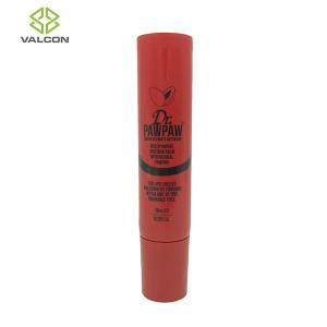 Wholesale Red Cosmetic Tube Containers , Empty Lip Balm Tubes Removable Nozzle Tip from china suppliers