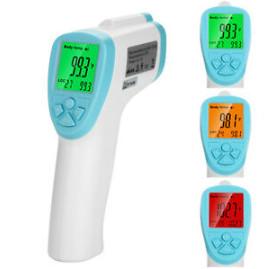China Digital Non Contact Infrared Forehead Thermometer With Three Colors Backlight on sale