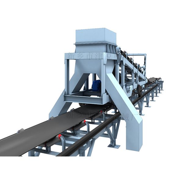 Unloading Trolley Walk On Rail Wheel 110V Grain Belt Conveyor