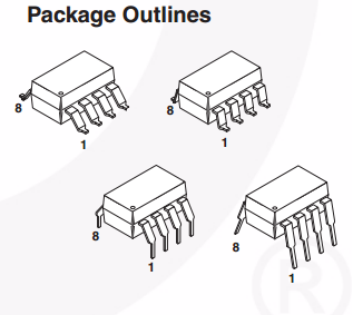 6N137M High Speed 10MBit/s Logic Gate Optocouplers silicon photodiode