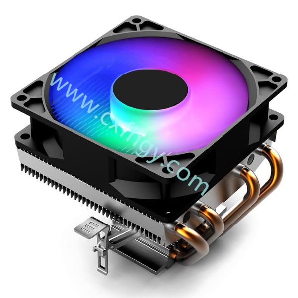 Cxfhgy PWM Silent CPU Cooler LGA/2011/115X/775/AMD 3Pin PC CPU Cooling Radiator 4 Copper Tubes Fans CPU Cooler LED CPU