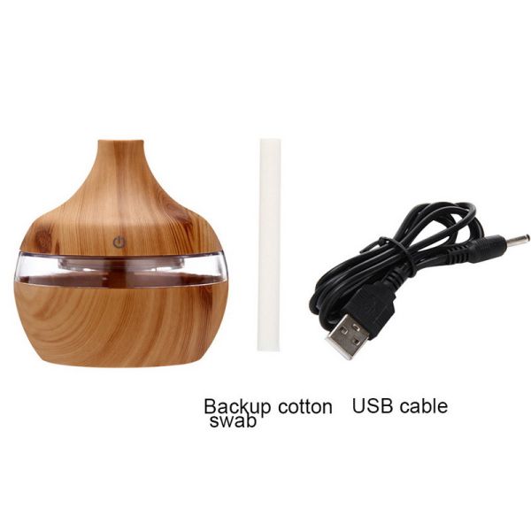 ABS 300ML 35ml/h 2W Wood Grain Aromatherapy Diffuser