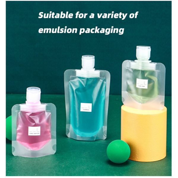 Spout 30ML 50ML 100ML Spouted Stand Up Pouch Matte Cosmetic Lotion Makeup Remover Refill Spray Nozzle Pump