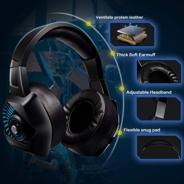 DC5V 20000Hz 117dB Onikuma K6 Gaming Headset