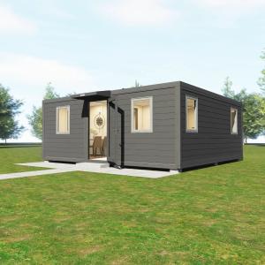 Wholesale 2025 Gray White Custom Color Luxury Extendable Container House Prefab Living Home from china suppliers