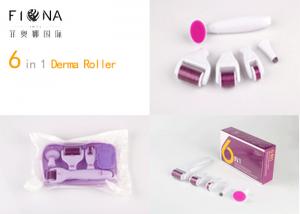 China High quality factory sales 6 in 1 derma roller custom logo needles micro needle roller derma skin roller CE approved on sale