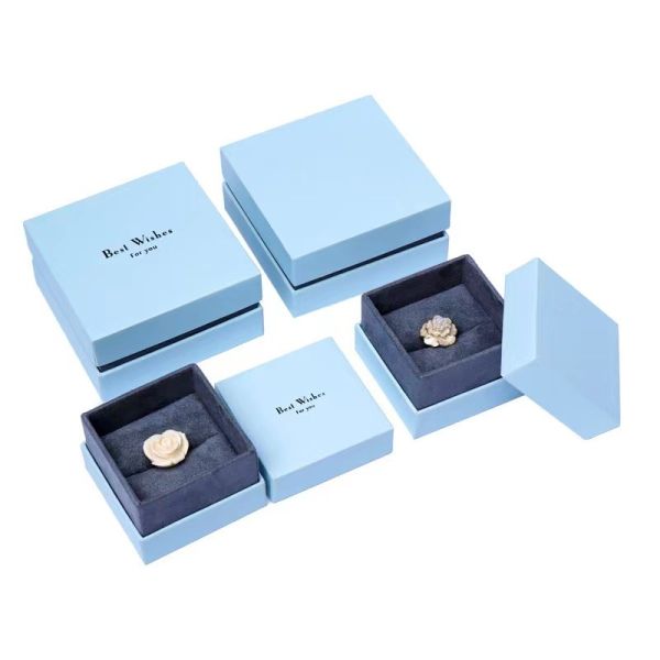 Rectangular Elegant Presentation Package for Cardboard Jewelry Necklaces Bracelets Rings Display Packaging Boxes