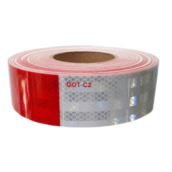 Quality Night Infrared Honeycomb Red And Silver Reflective Tape For Automotive for sale