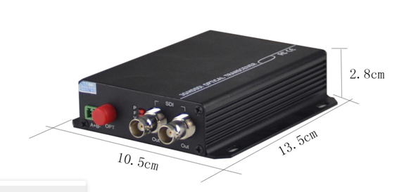 1port 3G/HD SDI to fiber optical converter with 1ch reverse RS485 for CCTV and broadcast system