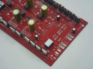 Printed Circuit Assembly  6 layer with 2OZ Copper red soldermask for audio application