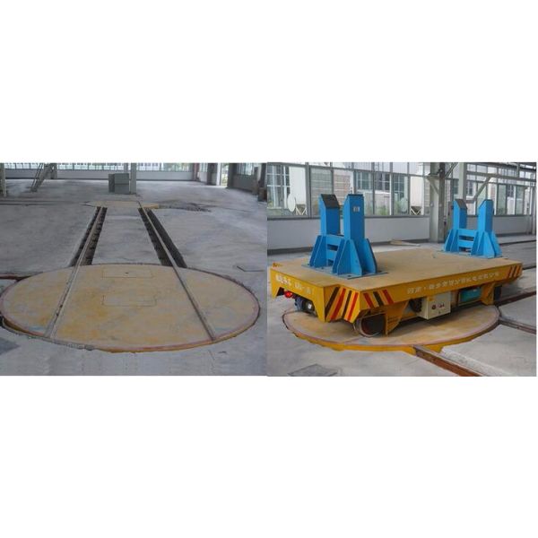 Motorised Turntable Industrial Automated Guided Carts Electric Driven Platform Trolley