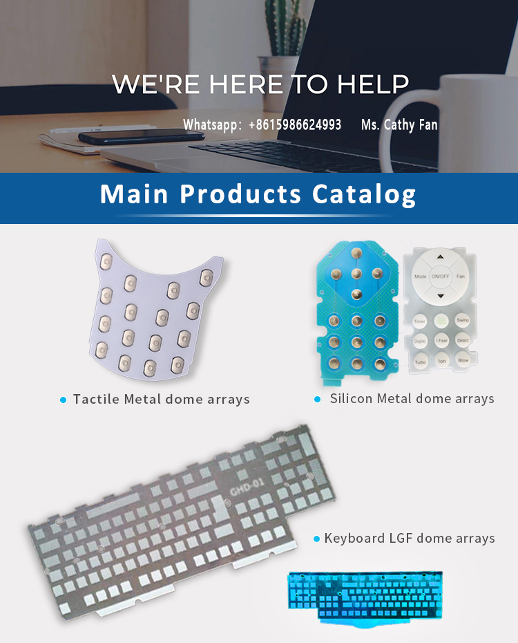 OIL-PROOF Membrane Switch dome array for MINE DEVICES KEYPADS