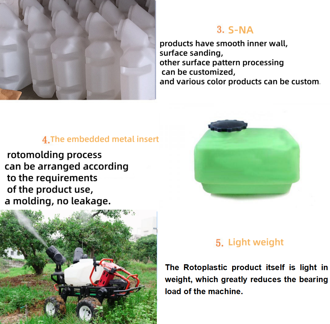 Customized Rotational Moulding Tools Pesticide Container 8-10mm Thickness