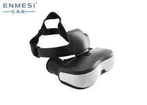 200 Inch Helmet Head Mounted Display 3D With HDMI High Resolution Big Screen