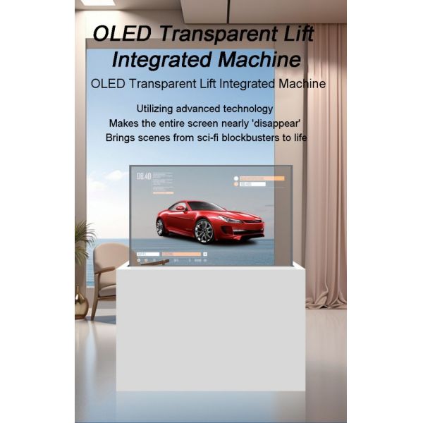 Transparent LCD Touch Screens Digital Signage , 4k OLED Transparent Display Panel