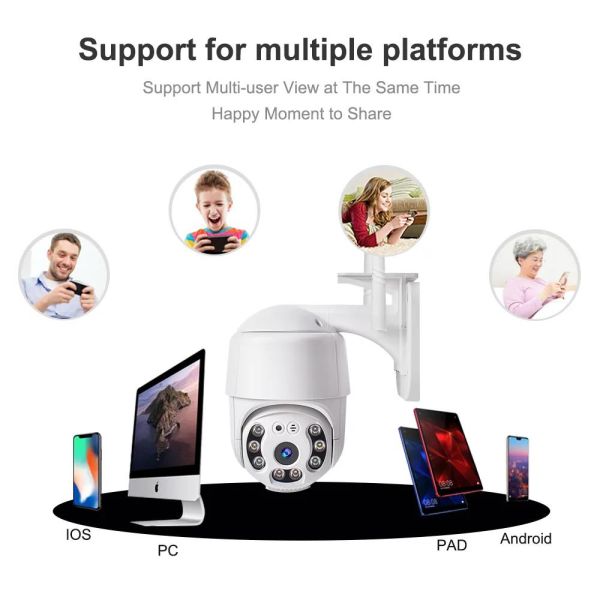 WIFI Camera HD 2MP PTZ Outdoor Waterproof IP66 Wireless IP Camera CCTV V380 Camera