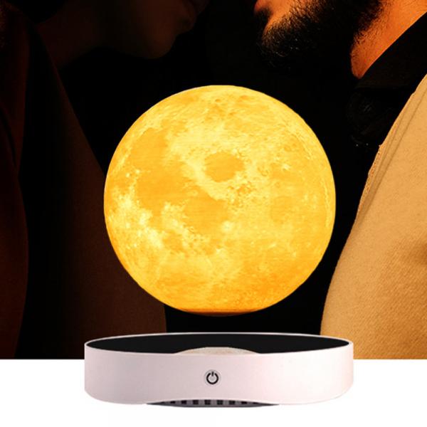 Quality Magnetic Levitation Moon Lamp Intelligent LED Small Night Light For Bedside Living Room Study for sale