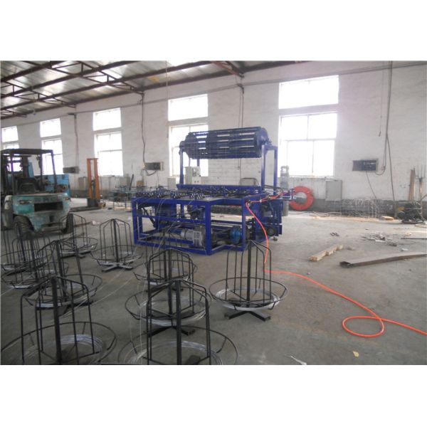 4KW Motor 400m/h Grassland Fence Machine , Automatic Mesh Welding Machine