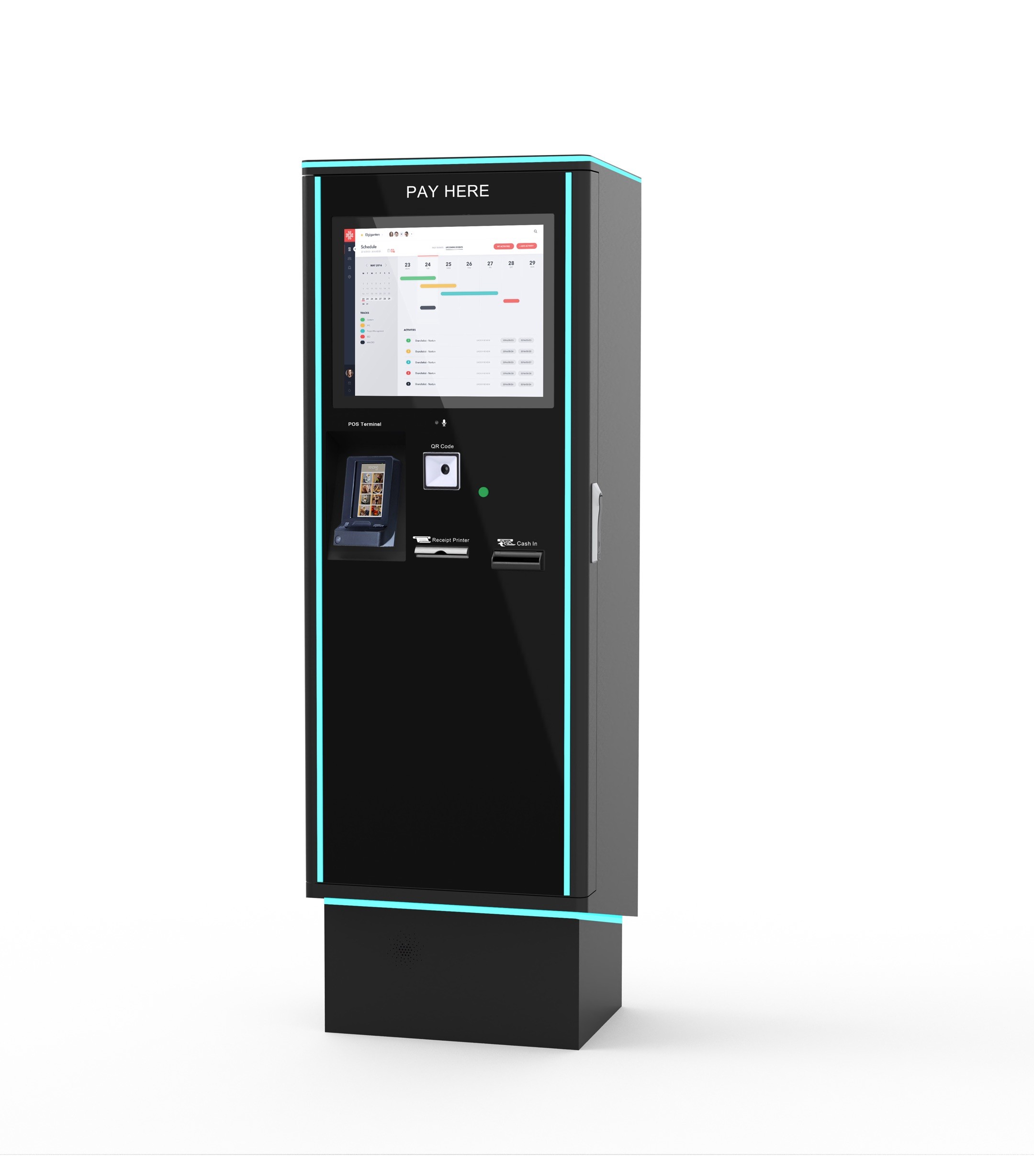 Digital Parking Payment Kiosk With 19.1" LCD Smart ANPR Parking Ticket System